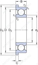 Подшипник D/W R1810 R