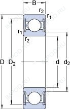 Подшипник D/W R6-2RS1