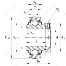 Подшипник E25-KRR-B