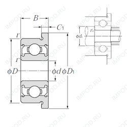 Подшипник FLBC3-9ZZA