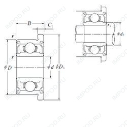 Подшипник FR 166 ZZ Подшипник FR 166 ZZ