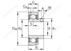 Подшипник GAY008-NPP-B-AS2/V