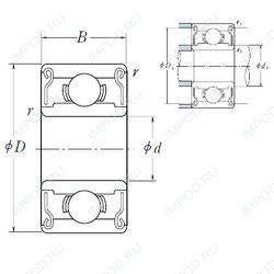 Подшипник MR 148 ZZ Подшипник MR 148 ZZ