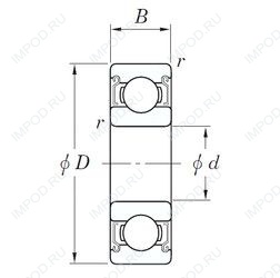 Подшипник SE 686 ZZSTMSA7 Подшипник SE 686 ZZSTMSA7