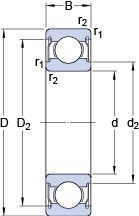 Подшипник W 602 X-2ZS Подшипник W 602 X-2ZS