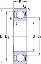 Подшипник W 6205-2RS1 Подшипник W 6205-2RS1