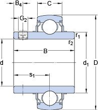 Подшипник YAR 208-2FW/VA201 Подшипник YAR 208-2FW/VA201