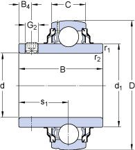 Подшипник YAR 207-107-2RFGR/HV Подшипник YAR 207-107-2RFGR/HV