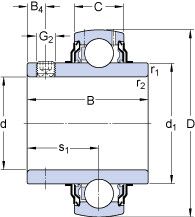 Подшипник YAR 215-2F Подшипник YAR 215-2F