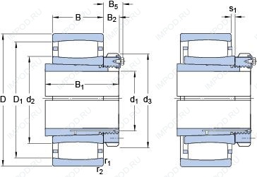 Подшипник C 3196 KMB + OH 3196 HE Подшипник C 3196 KMB + OH 3196 HE
