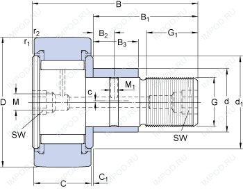 Подшипник KRVE 72 PPA Подшипник KRVE 72 PPA