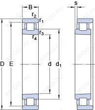 Подшипник N 1020 KTN9/HC5SP