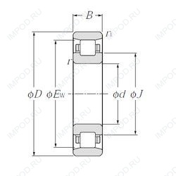 Подшипник N2037E