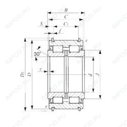 Подшипник NAS 5030ZZNR Подшипник NAS 5030ZZNR