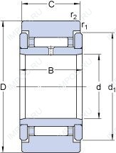 Подшипник NATR 5 X Подшипник NATR 5 X