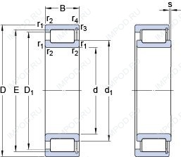 Подшипник NCF 28/1000 V Подшипник NCF 28/1000 V