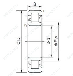 Подшипник NJ 426