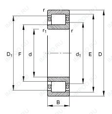 Подшипник NJ304-E-TVP2