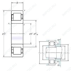 Подшипник NJ307EM Подшипник NJ307EM