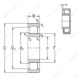 Подшипник NJ338-E-M6