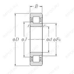 Подшипник NJ356 Подшипник NJ356