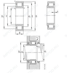 Подшипник NJ356-E-M1 Подшипник NJ356-E-M1
