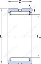 Подшипник NK 37/20 Подшипник NK 37/20