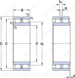 Подшипник NNCL 4848 CV