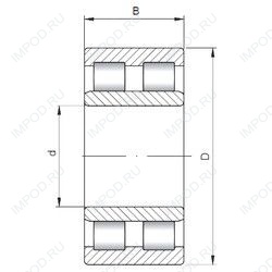 Подшипник NNU6017 V