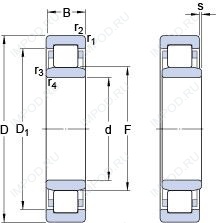 Подшипник NU 316 ECM/C3VL0241 Подшипник NU 316 ECM/C3VL0241