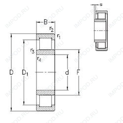 Подшипник NU1072-M6 Подшипник NU1072-M6