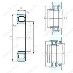 Подшипник NU1080 K Подшипник NU1080 K