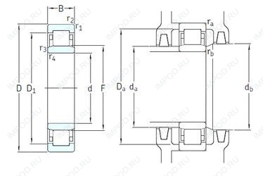 Подшипник NU210ECM/HC5C3 Подшипник NU210ECM/HC5C3