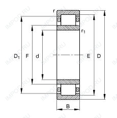 Подшипник NU2260-EX-TB-M1