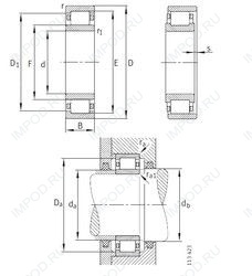 Подшипник NU352-E-M1 Подшипник NU352-E-M1