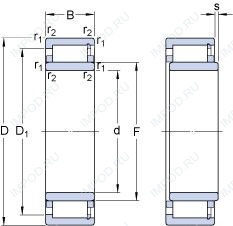Подшипник NUH 2248 ECMH/PEX Подшипник NUH 2248 ECMH/PEX