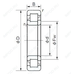 Подшипник NUP 1026 Подшипник NUP 1026