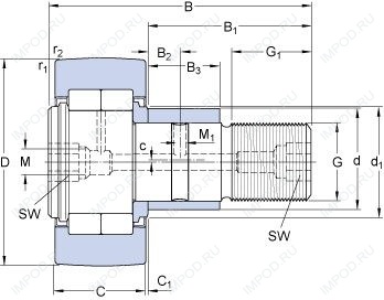 Подшипник NUKRE 72 A Подшипник NUKRE 72 A