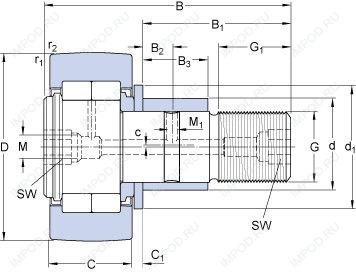 Подшипник NUKRE 35 A Подшипник NUKRE 35 A