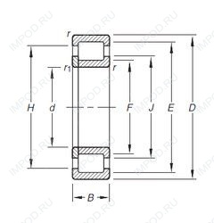 Подшипник NUP306E.TVP