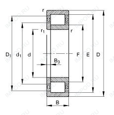 Подшипник NUP319-E-TVP2