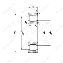 Подшипник NUP320-E-TVP3 Подшипник NUP320-E-TVP3