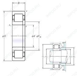 Подшипник NUP340EM
