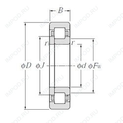 Подшипник NUP356 Подшипник NUP356