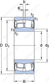 Подшипник BS2-2208-2RS/VT143