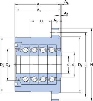 Подшипник FBSA 208 A/QFC
