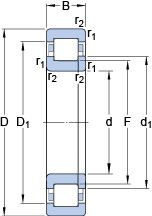 Подшипник NUP 1876 ECM