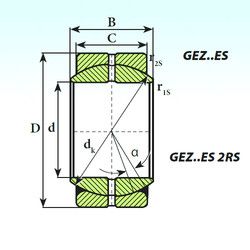 Подшипник GEZ 114 ES 2RS