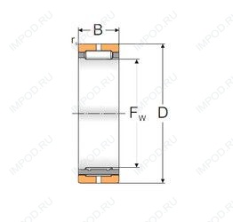Подшипник ИКВ45X55X16Е Подшипник ИКВ45X55X16Е