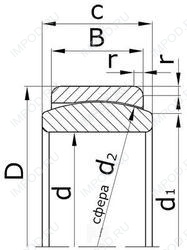 Подшипник ШМ55